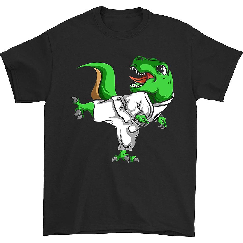 HISHARK Karatesaurus 90s t-shirt Black L