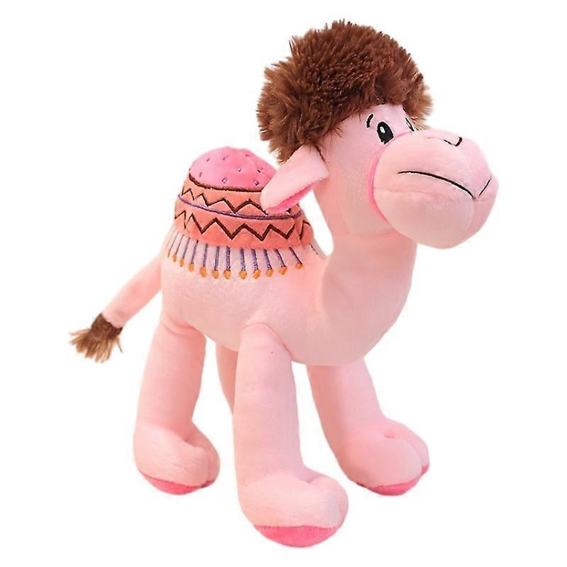 Wiuo Camel Doll Plush Toy Simulated Alpaca Pillow Cute Rag Doll Childrens Doll Birthday Gift For Women Pink