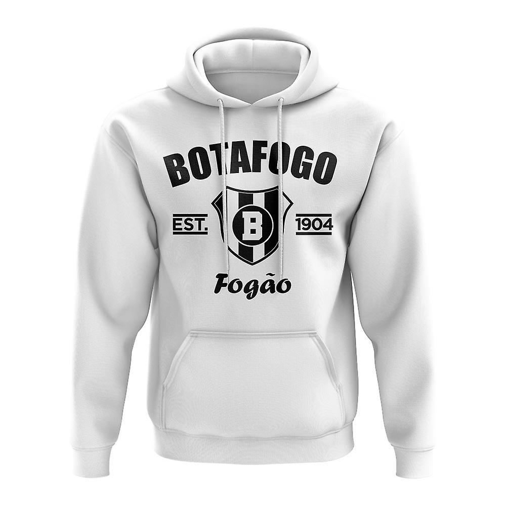 UKSoccerShop Botafogo Established Football Hoody (White) Large (42-44 inch)