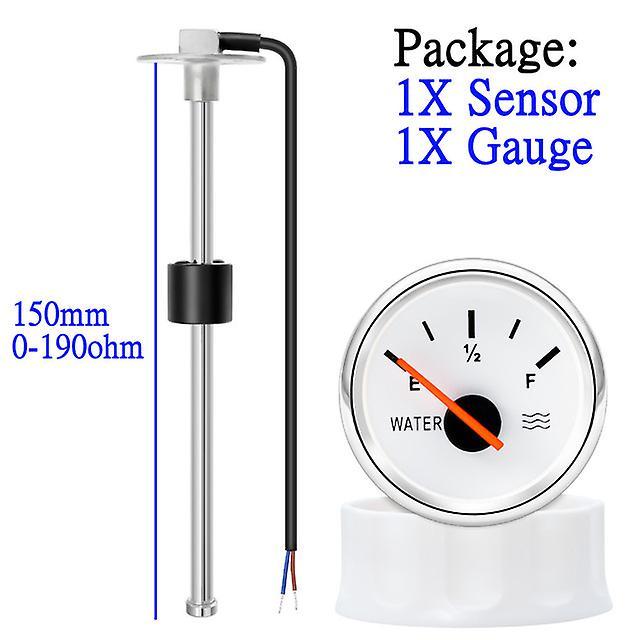 Gauges Water Level Sensor 100mm 125mm 150mm  225mm 275mm 0-190ohm Water Level Gauge With Sensors Fuel Sender Unit For Car Boat 12v/24v 150mm and WS...