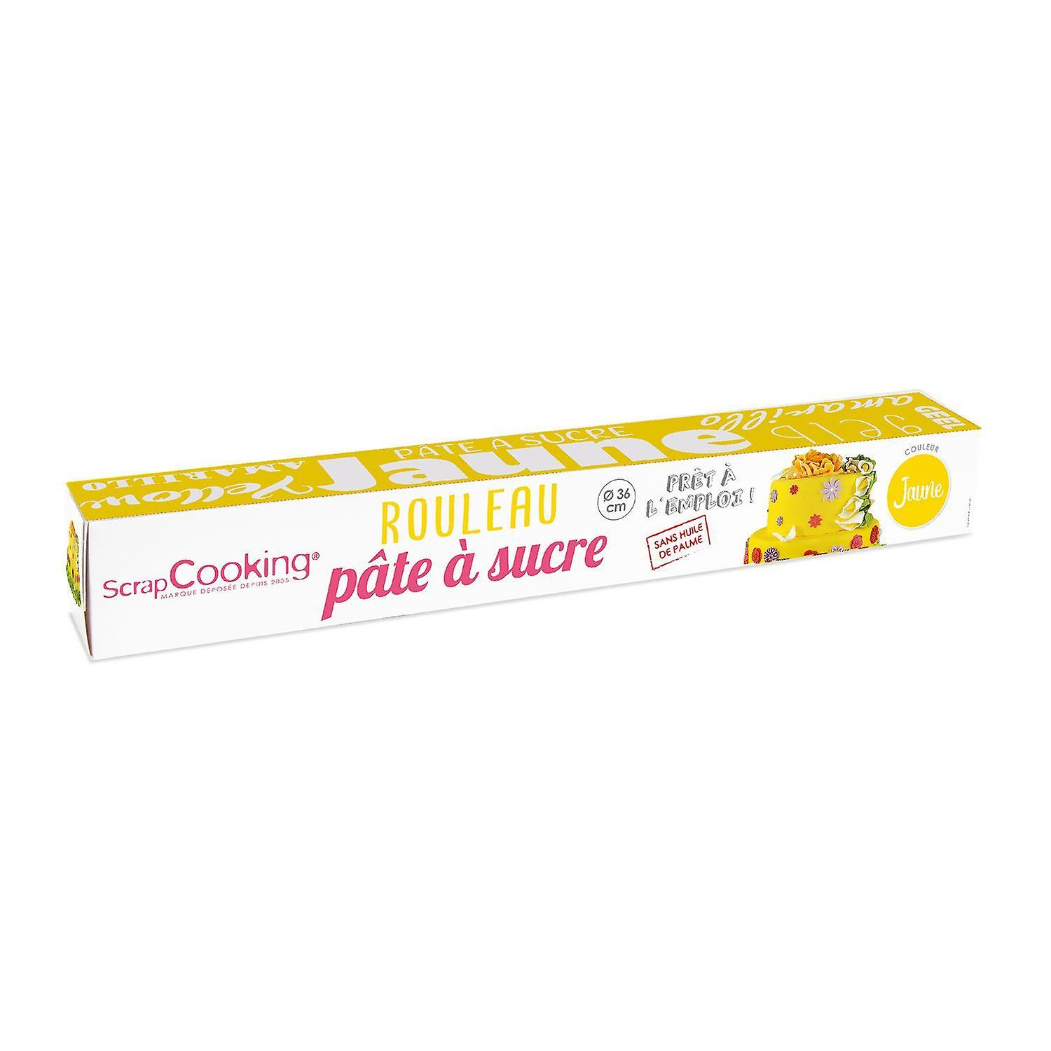 ScrapCooking Ready rolled fondant disc Ø 36 cm 430 g - Yellow