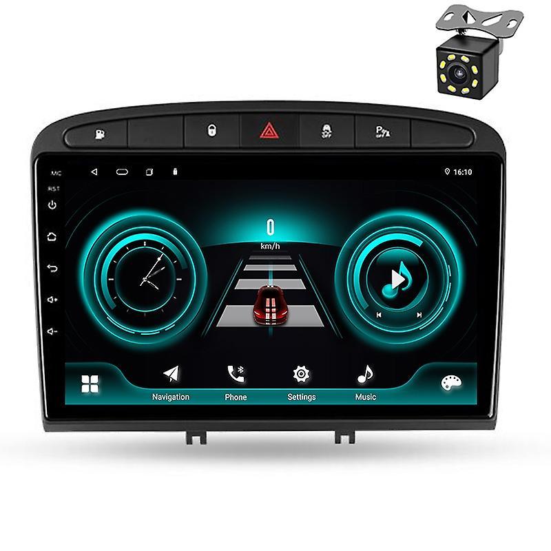 JIULUNET Carplay Android Auto For PEUGEOT 308 308S 408 2010-2016 Navigaiton GPS Multimedia Car Radio Stereo