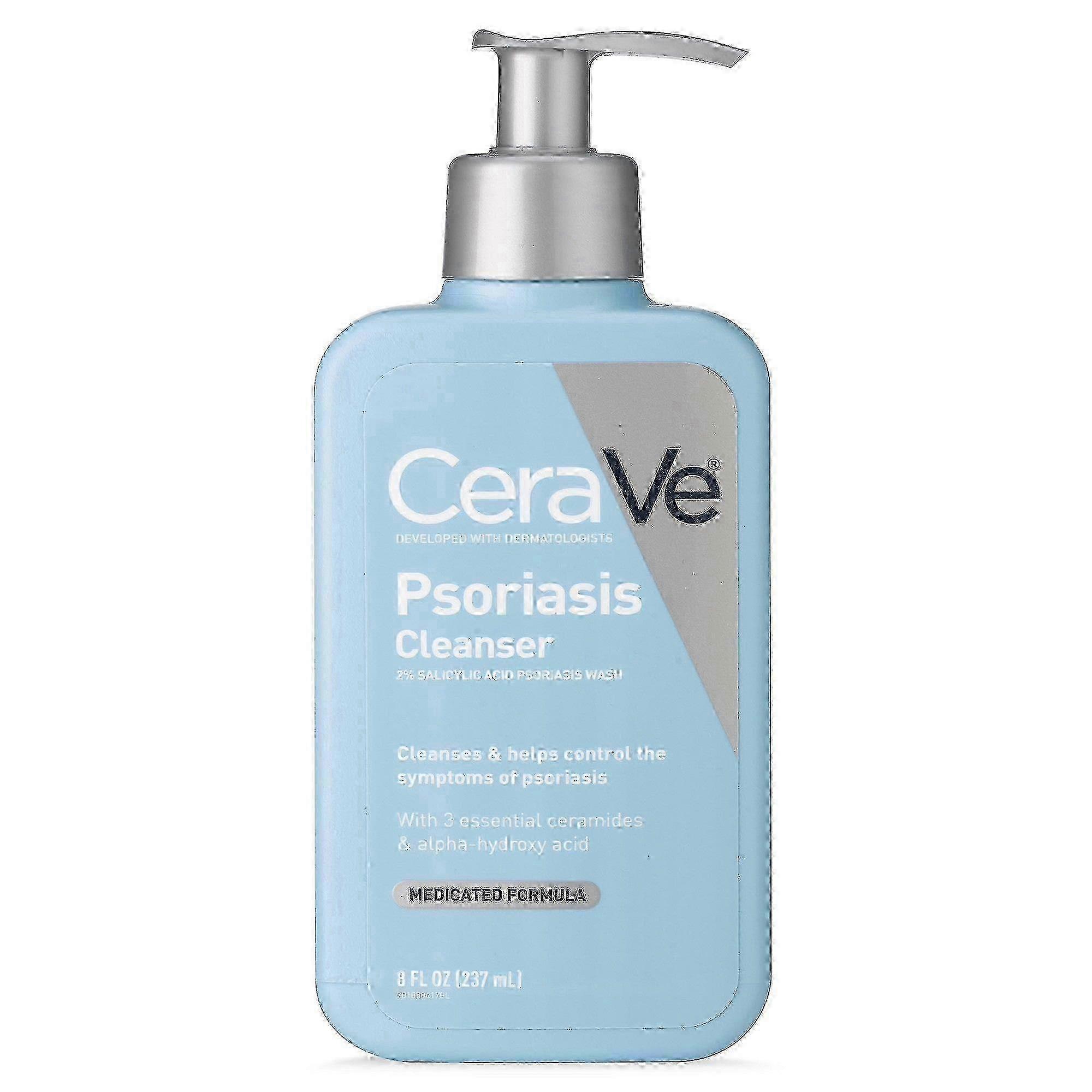 Cerave psoriasis cleanser, 2% salicylic acid psoriasis wash, 8 oz