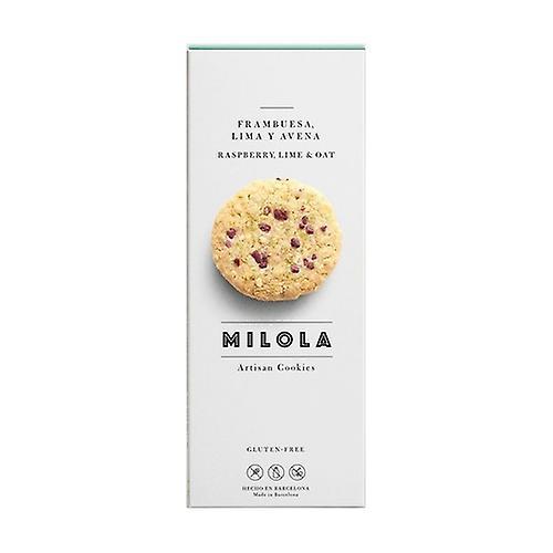 Milola Gluten Free Lime Raspberry Oatmeal Cookies 140 g (Lime - Raspberry - Oats)