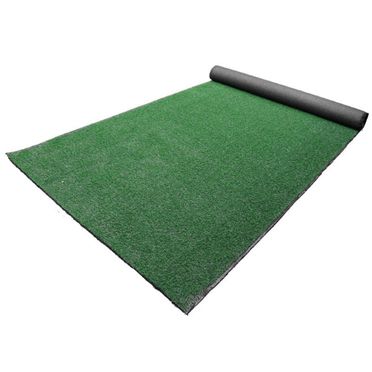 GreenZech 50X50/100/200cm Artificial Turf Grass Golf Lawn Mat Indoor Outdoor Mat Army green M