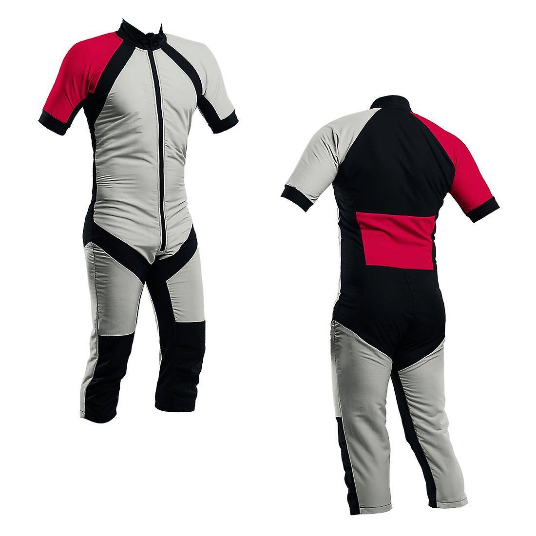 SkyexSuits Skydiving summer suit silver-red s2-03 Silver and red Xs / men