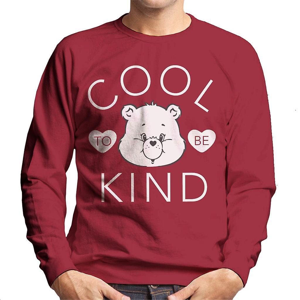 Care Bears Tenderheart Bear Cool To Be Kind Men's Sweatshirt Cherry Red XX-Large