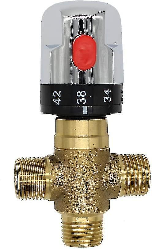 Bean Brass Copper Mixing Hot Cold Water Thermostatic Mixer Tap Shower Valve Solar Water Heater