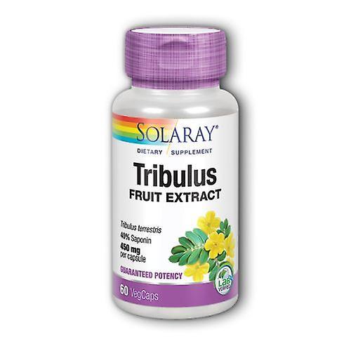 Solaray Tribulus Fruit Extract,450 mg ,60 Caps (Pack of 1)