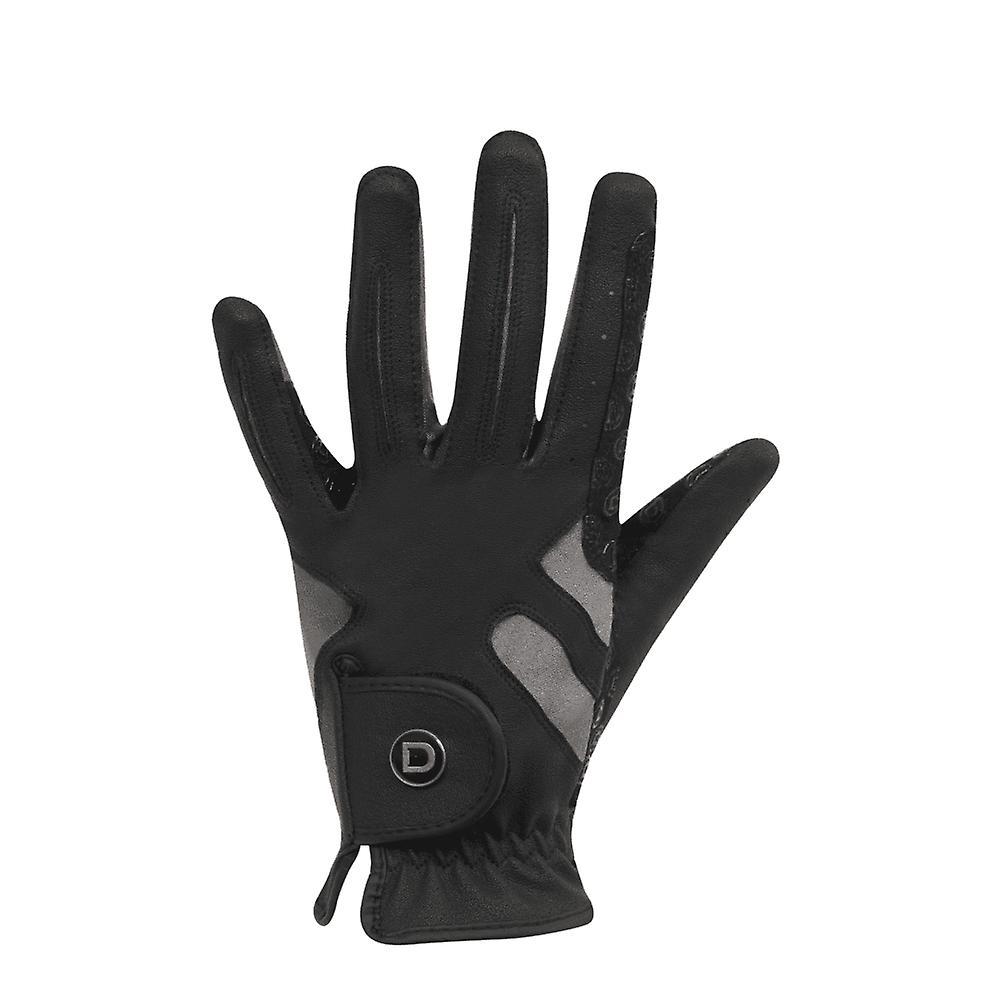 Women's Dublin Cool-it Adults Gel Riding Gloves - Black/grey Medium