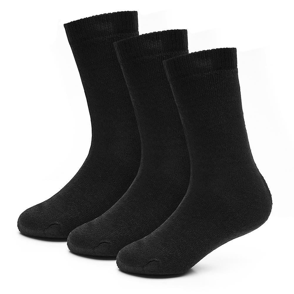 A2Z 4 Kids Kids Boys Thermal Socks Winter Warmth Thick Insulated Cosy Black Warm Socks 3-6 Years (9-12)