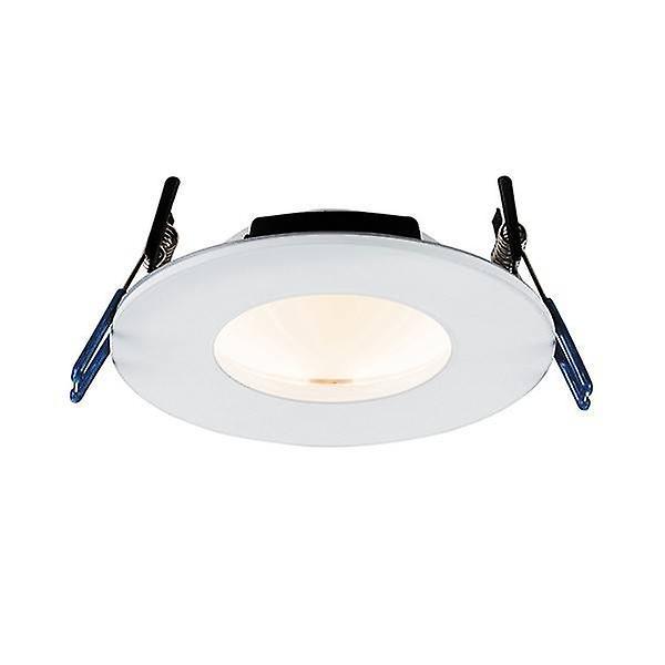 Saxby Lighting Orbital Smart Fire Rated Integrated LED 1 Light Recessed Light Matt White IP65