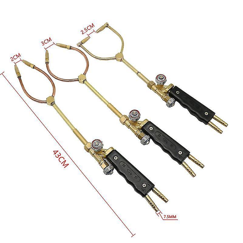 H01-6 oxygen acetylene oxygen propane welding torch soldering gun double head gas welding tools for air conditioner refrigerator Zekai C- acetylene...