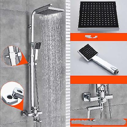 Slowmoose Shower Mixer Faucet Rotate Tub, Spout Wall-mounted Chrome B