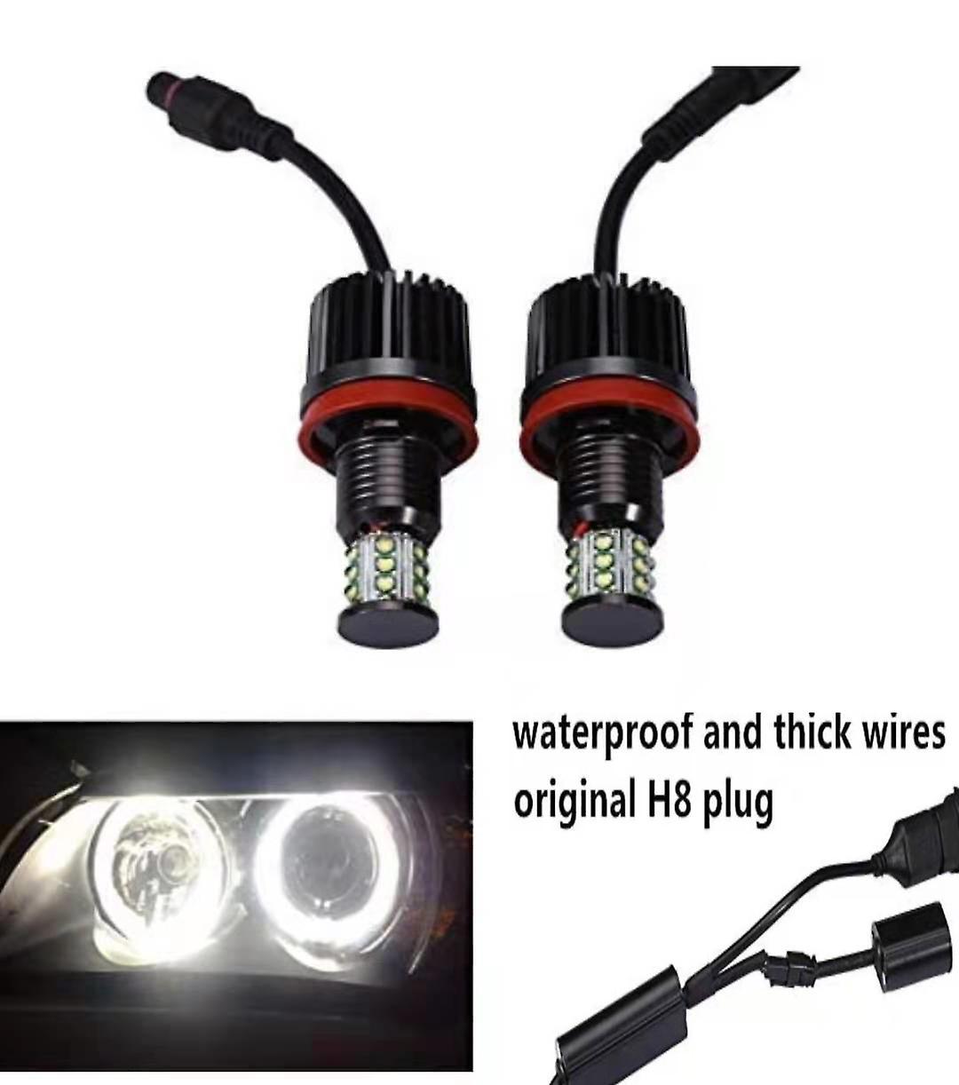 Ddyyhe A37  Led Angel Eyes Halo Light Bulb H8 180w Cree Led Marker Halo Light Xenon White For Bmw E60 E61 E90 E92 E70 E71 E82 E89 2 Pcs White