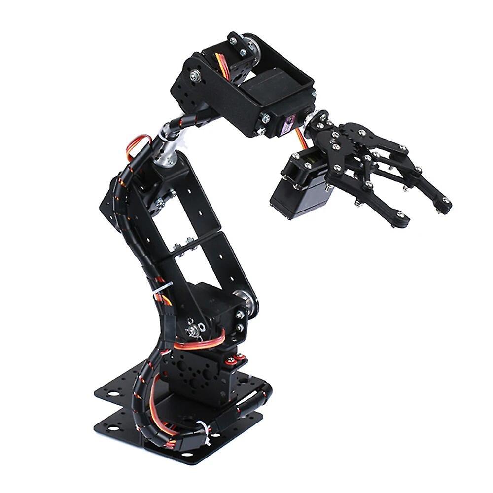 Jiechannel Robotic Arm Kit 6dof Programming Robot Arm Diy Programming Robot Kit With Open Source Code And Tutorial black