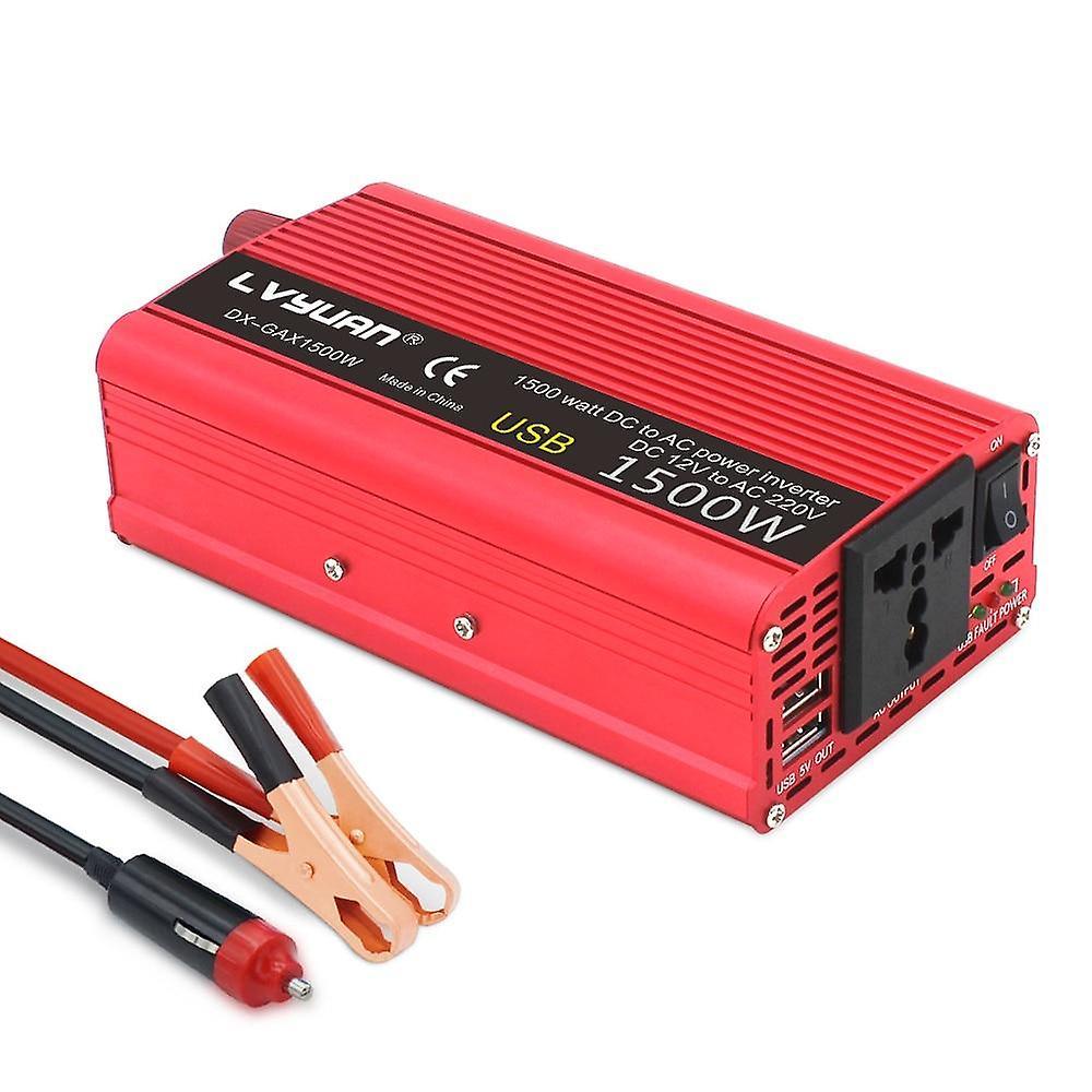 Slowmoose Dual Usb 2000w Watt Dc 12v To Ac 220v Portable Car Power Inverter Charger,