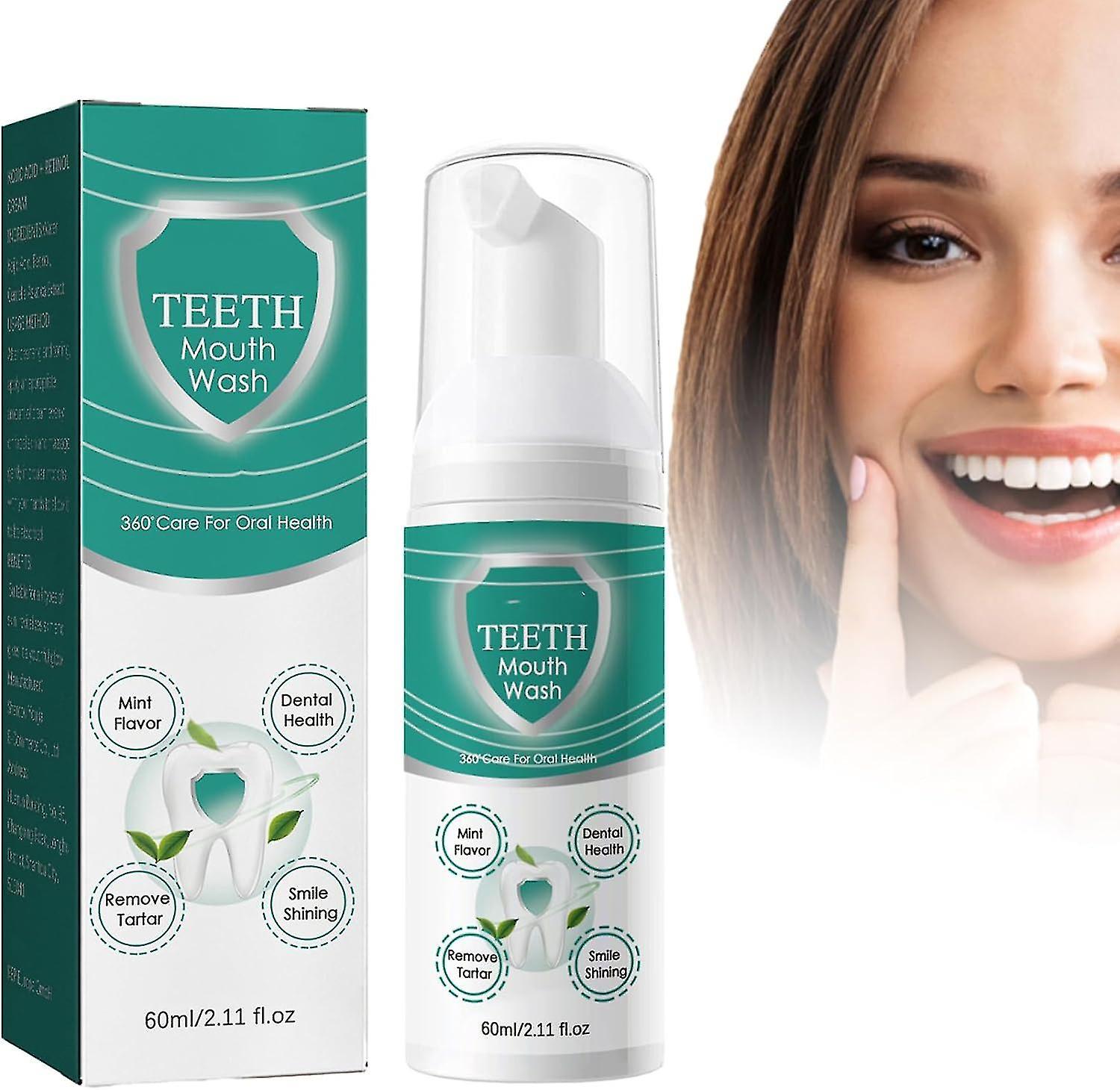 Clearv Teeth Mouthwash, Gum Therapy Gel, Teeth Aid Mouthwash, Teeth Foam, Calculus Removal, Eliminating Bad 1 Pcs