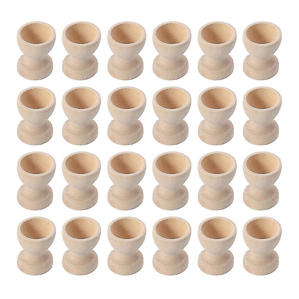 Guangzhou Yunlan Trading Co., 24pcs Wooden Egg Holders Egg Cups Egg Storage Holders Easter Egg Cups For Home