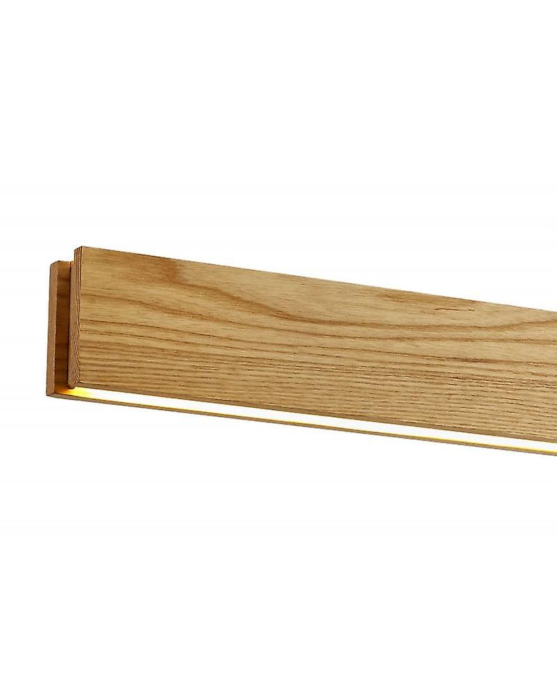 Volani Agnes Pendant, 2 X 20w Led, 3000k, 1662lm, Medium Oak/matt White, 3yrs Warranty