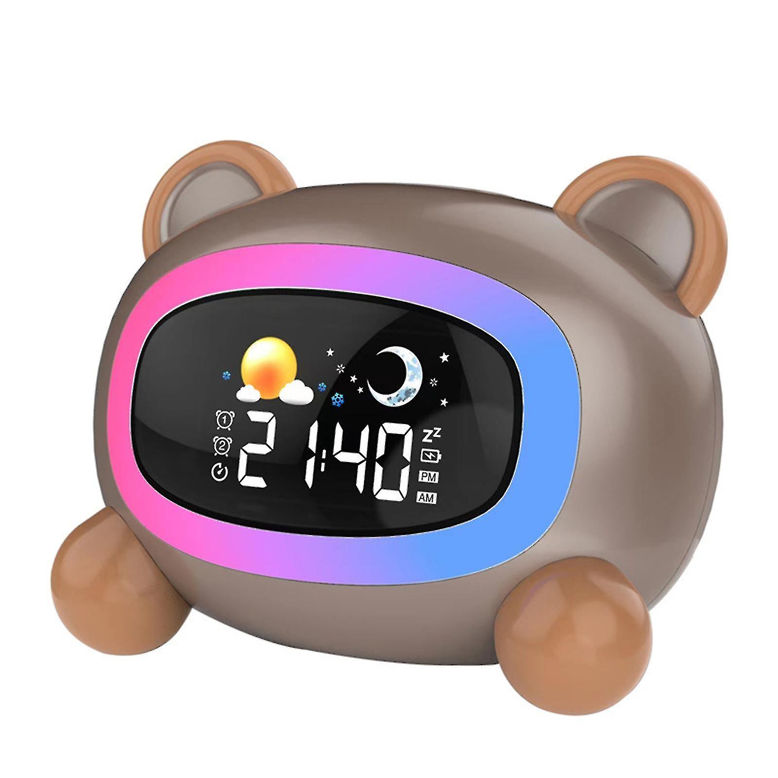 Tianzun Kids Alarm Clock Cute,ok To Wake Alarm Clock For Kids,sleep Training Clock With Night Light&sleep Sound Machine bear