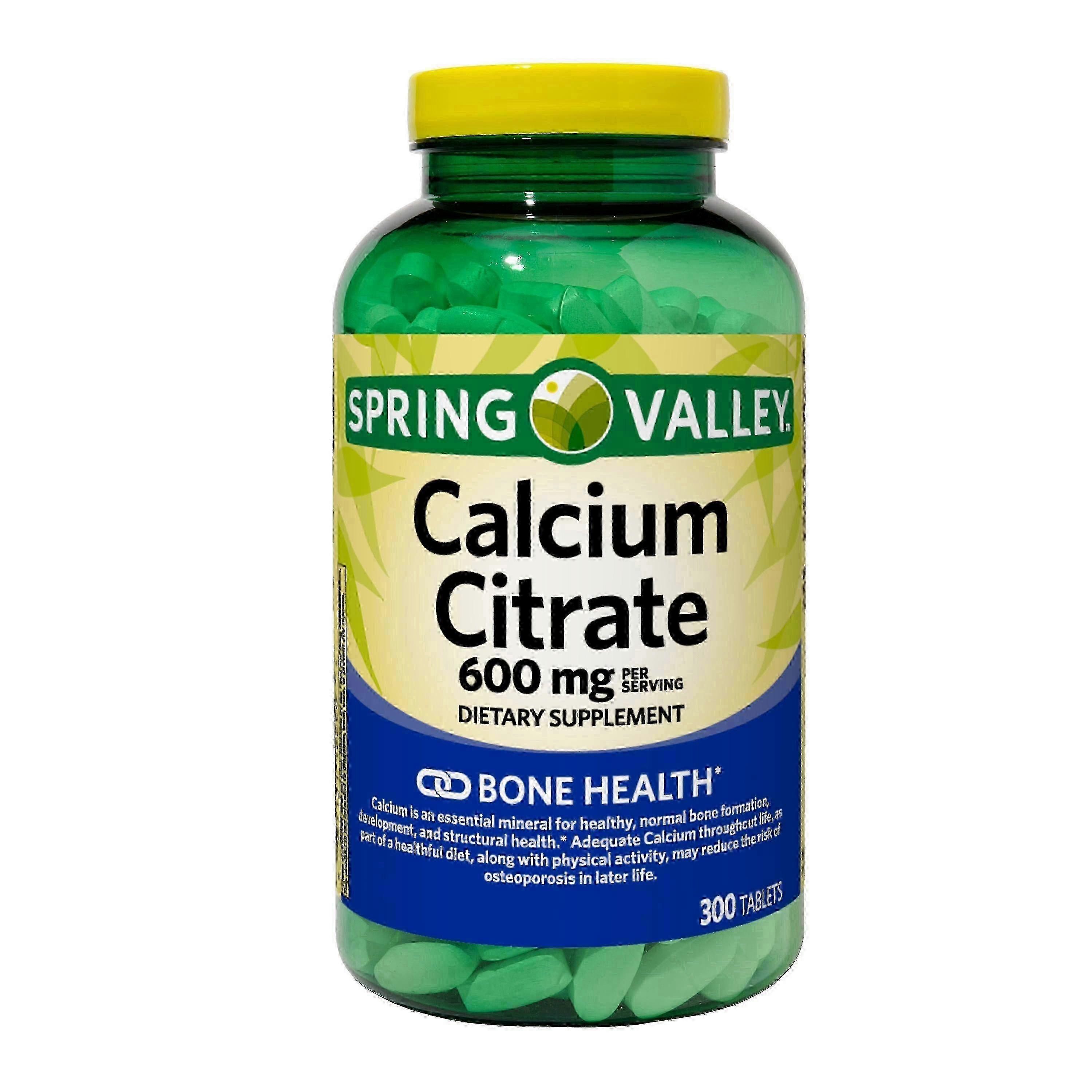 Spring Valley Calcium Citrate Dietary Supplement, 300 Ea