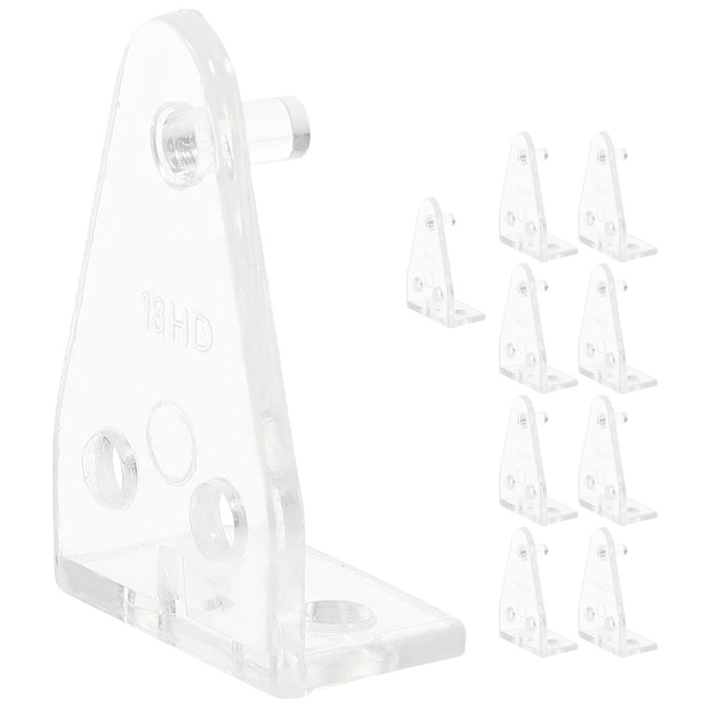 Tinksky 10 pcs Blinds Hold Down Brackets Blind Bottom Rail Hold Clips Blinds Bottom Clear Brackets 3.5x2x1.3cm