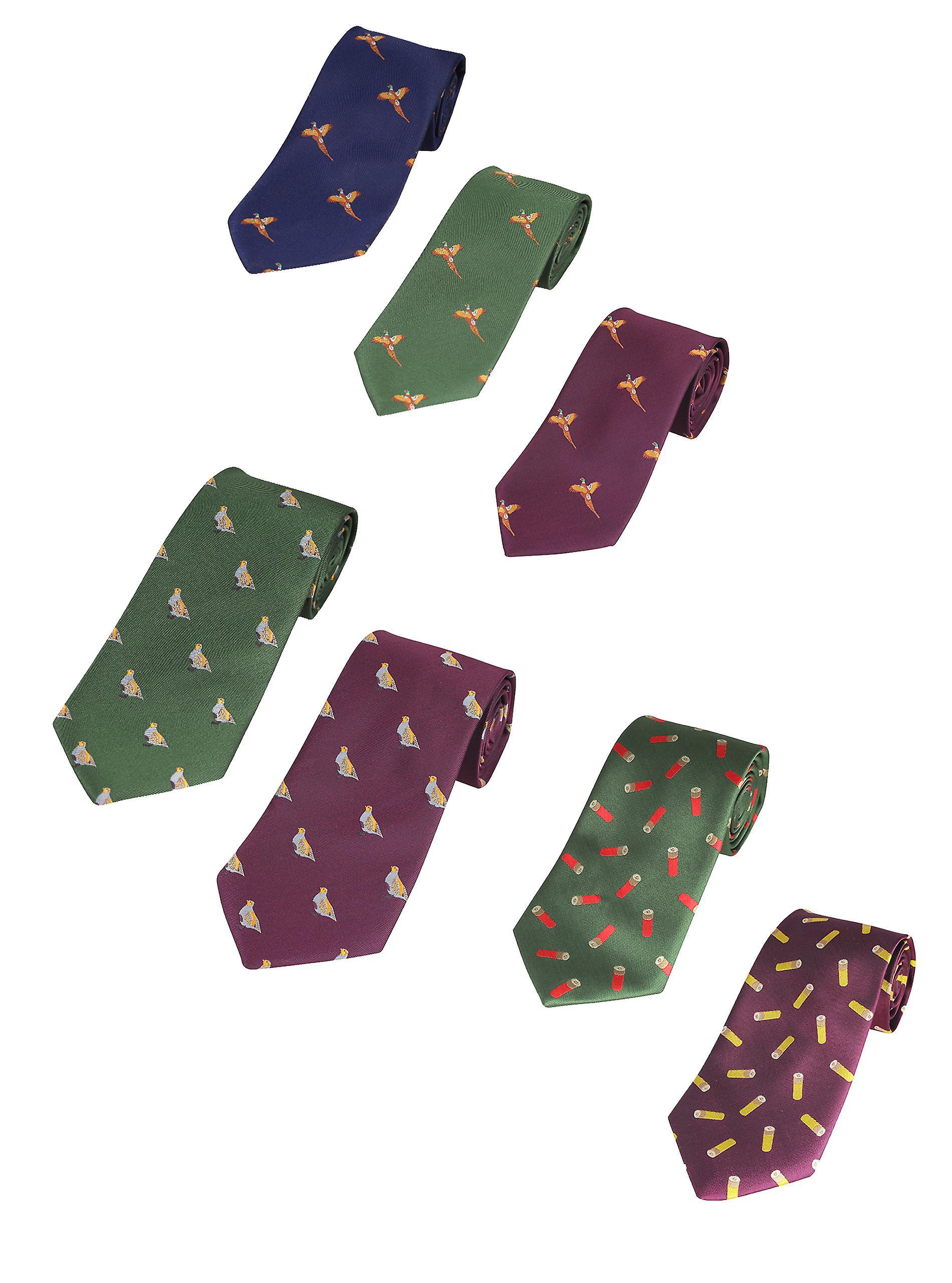 JACK PYKE Countryman Tie Pheasant - Navy One Size