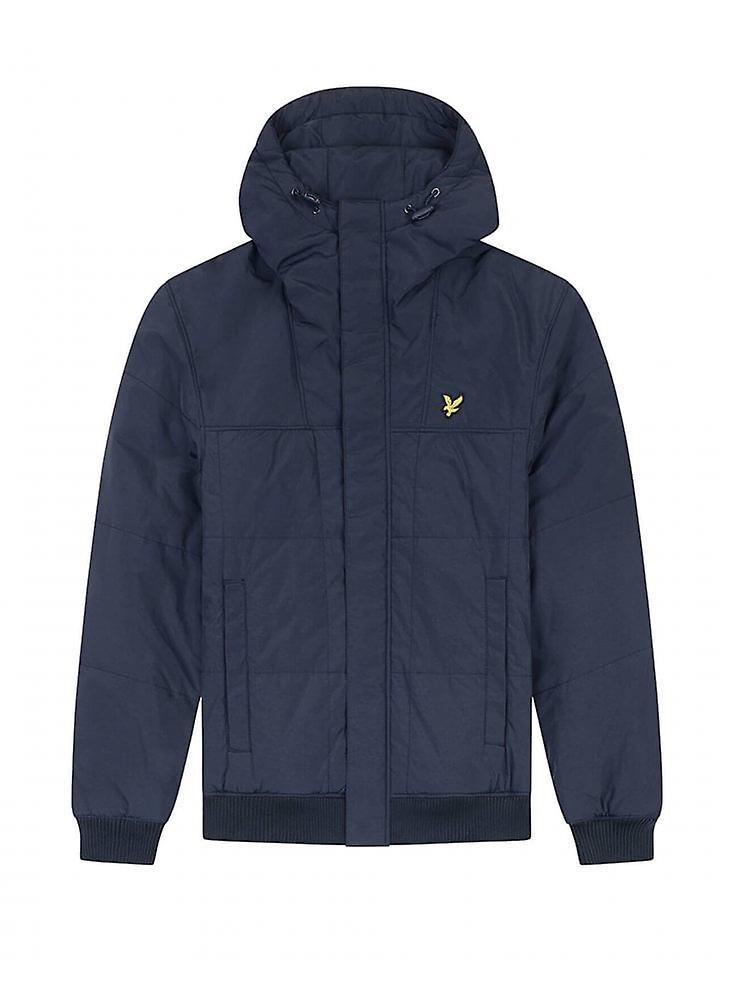 Men's Lyle & Scott Quilted Bomber Jacket Dark Navy L