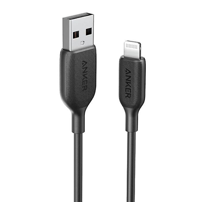 ANKER Powerline 3 Charging Cable for iPhone Lightning - 2.4A Data Cable 90cm Charger Cable Black