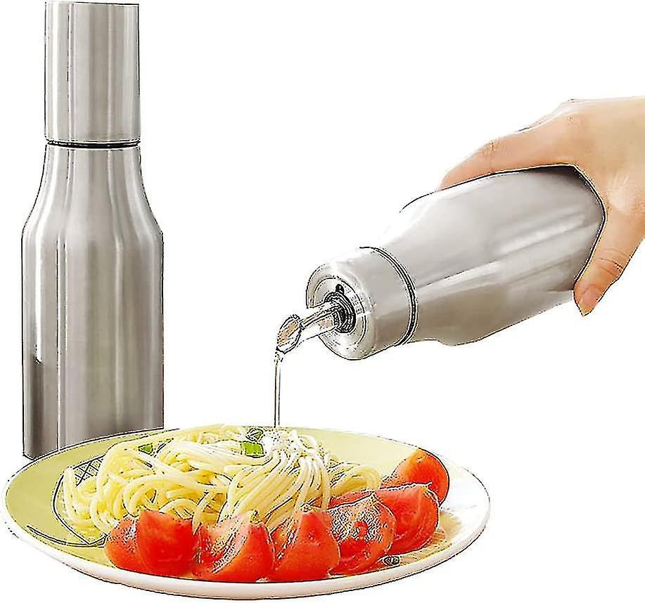 Sztlv Oil Bottle Stainless Steel Oil  Vinegar Dispenser 750ml Oil Container Leakproof Oil Bottle Liquid I 700ml