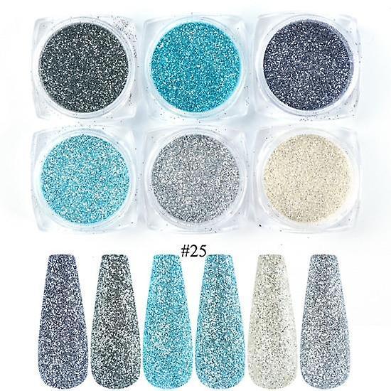 Slowmoose Sandy Powder Shiny Luxury Sparkles - Nail Art Sequins Pigment Flakes 25