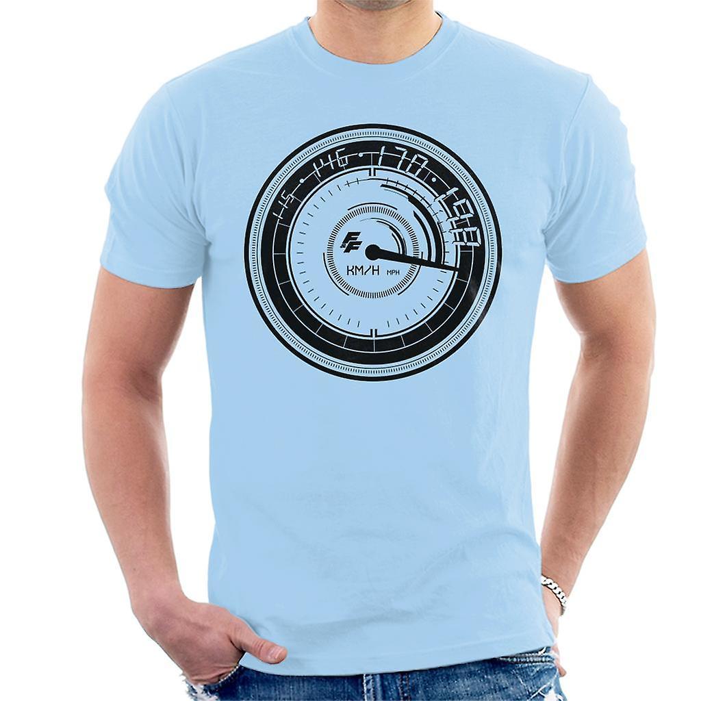 Fast & Furious Fast and Furious Speedometer Men's T-Shirt Sky Blue X-Large