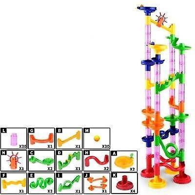 Slowmoose Marble Race Run Maze Balls, Track Building Blocks  Construction Toy 80pcs no box