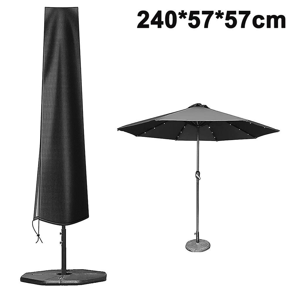 Umbrella Cover, For Patio Umbrella Cover, Umbrella Covers For Outdoor Umbrellas, Waterproof Umbrella Cover Black 240*57*57cm