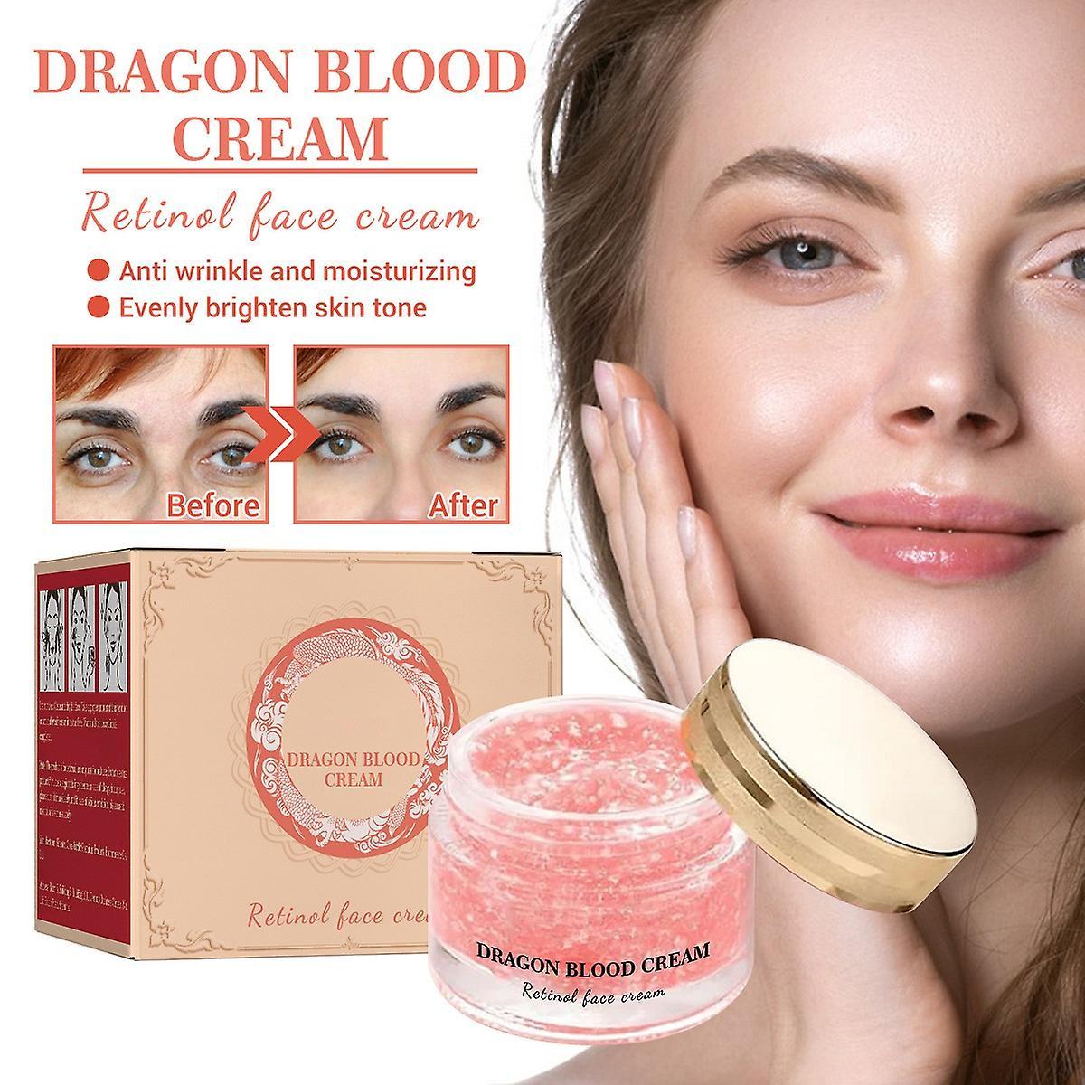 Frusde Dragon's Blood Easy Cream, Retinol Dragon's Blood Cream, Anti-wrinkle Anti-aging Facial Cream, Day And Night Hydrating Nourishing Cream 2Pcs