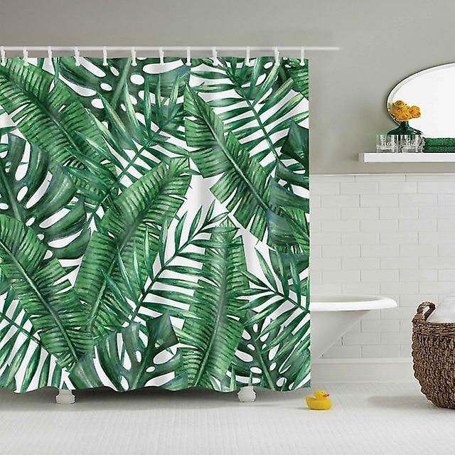 Slowmoose Waterproof Polyester Fabric 3d Forest Style Bath Curtain For Bathroom Q 180x200cm