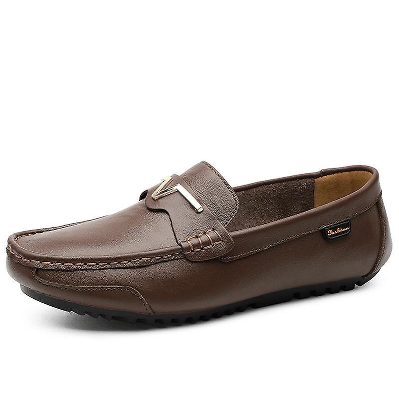 Mickcara men's esva 2030 slip-on loafer Brown Us6.5/eu39