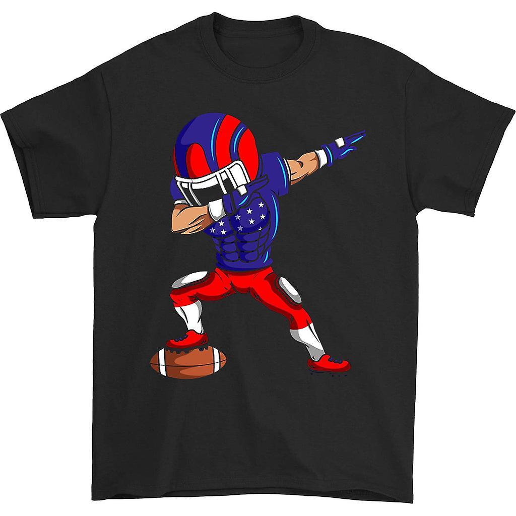 HISHARK Dabbing Football Player T-shirt Black M