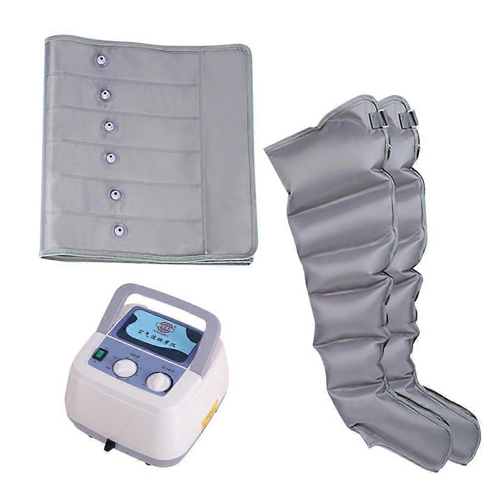 Jelivey 6 Cavity Air Compression Leg Massager Foot Arm Waist Blood Circulation Lymphatic Drainage Physiotherapy Rehabilitation Relaxing Waist and L...