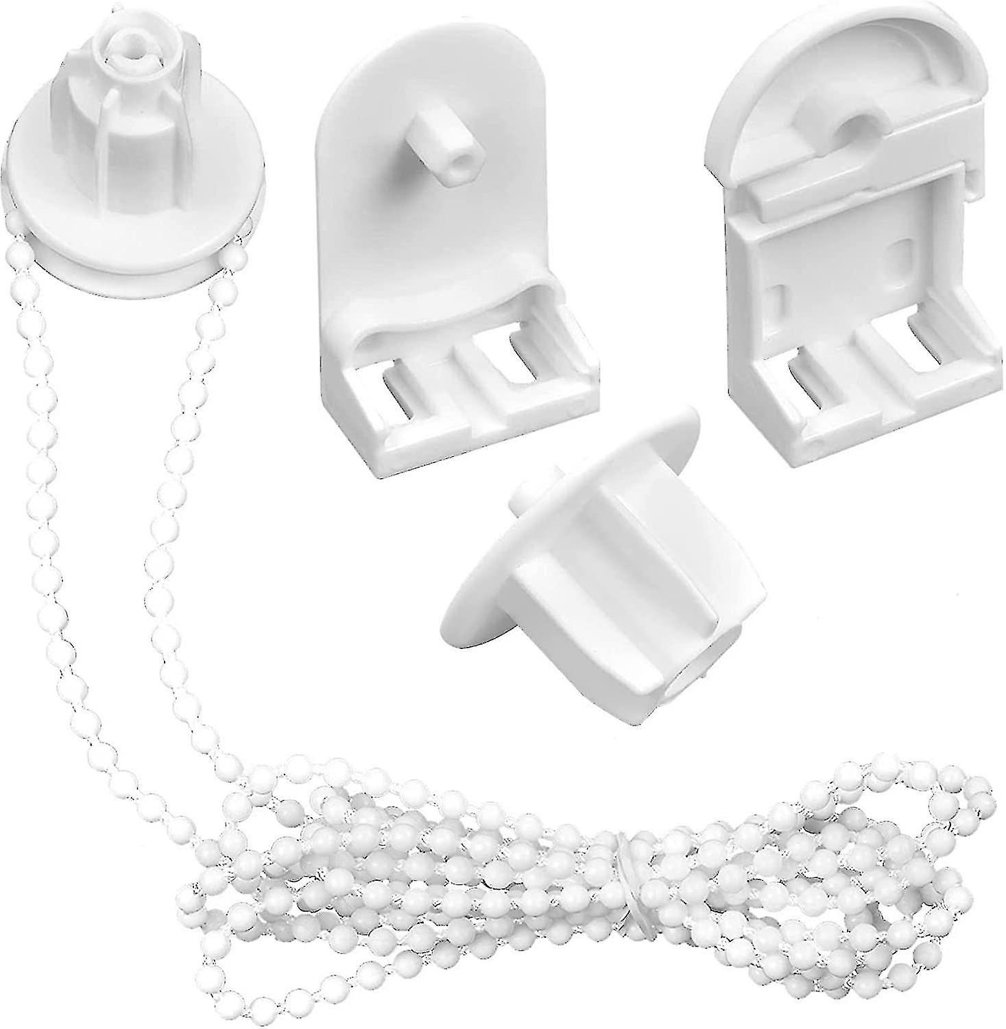 Cryin Roller Blind Spares Replacement Repair Kit, 25mm Roller Blind Fittings With 3m Beaded Chain Spare