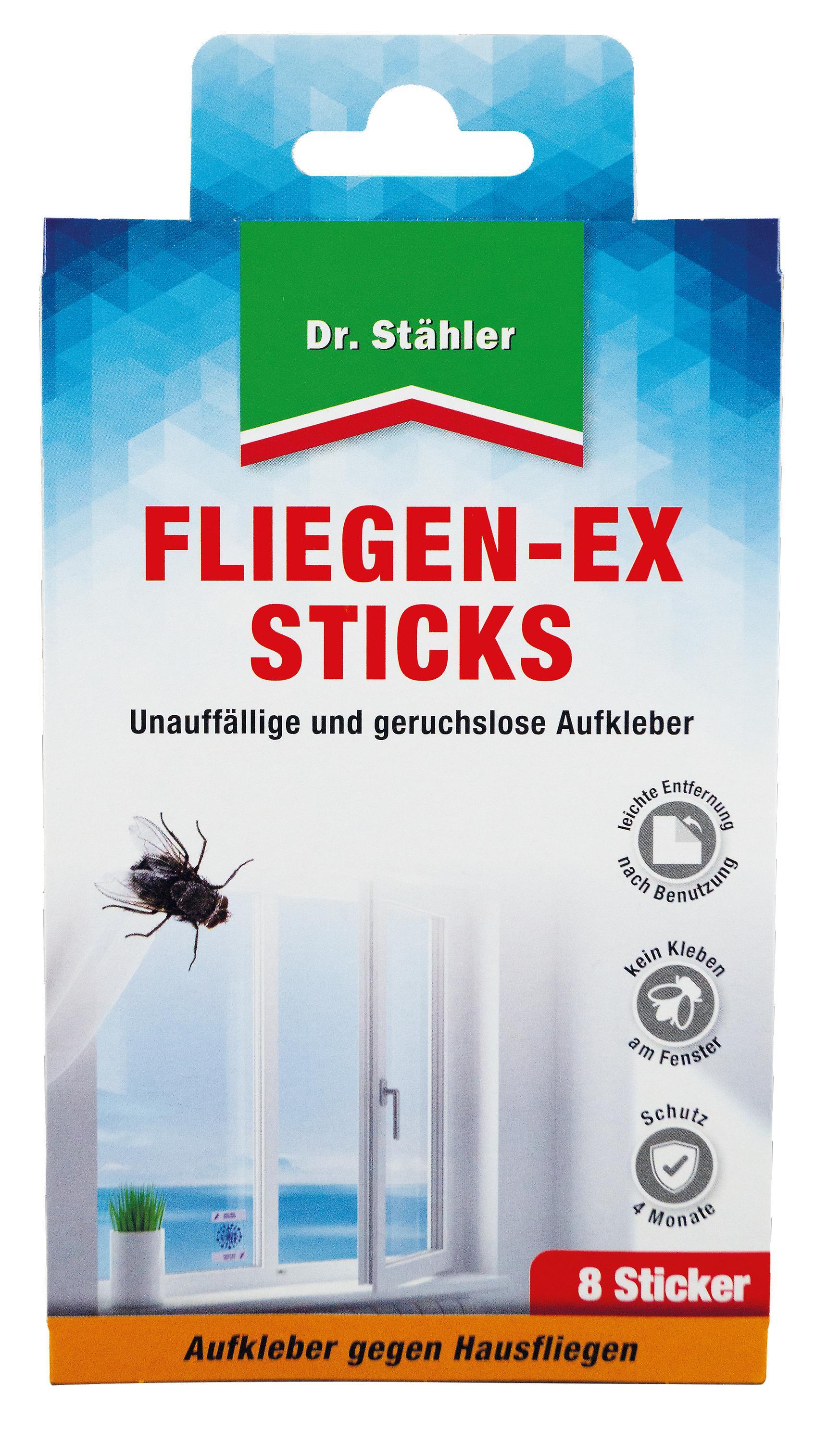 DR. STÄHLER Fliegen-Ex Sticks, 8 pieces