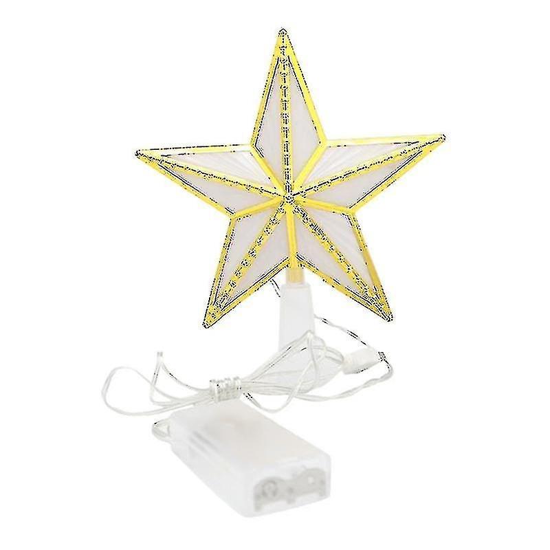 Tianzun Christmas Tree Topper Plastic Star Led Light Usb   Powered Treetop Lamp