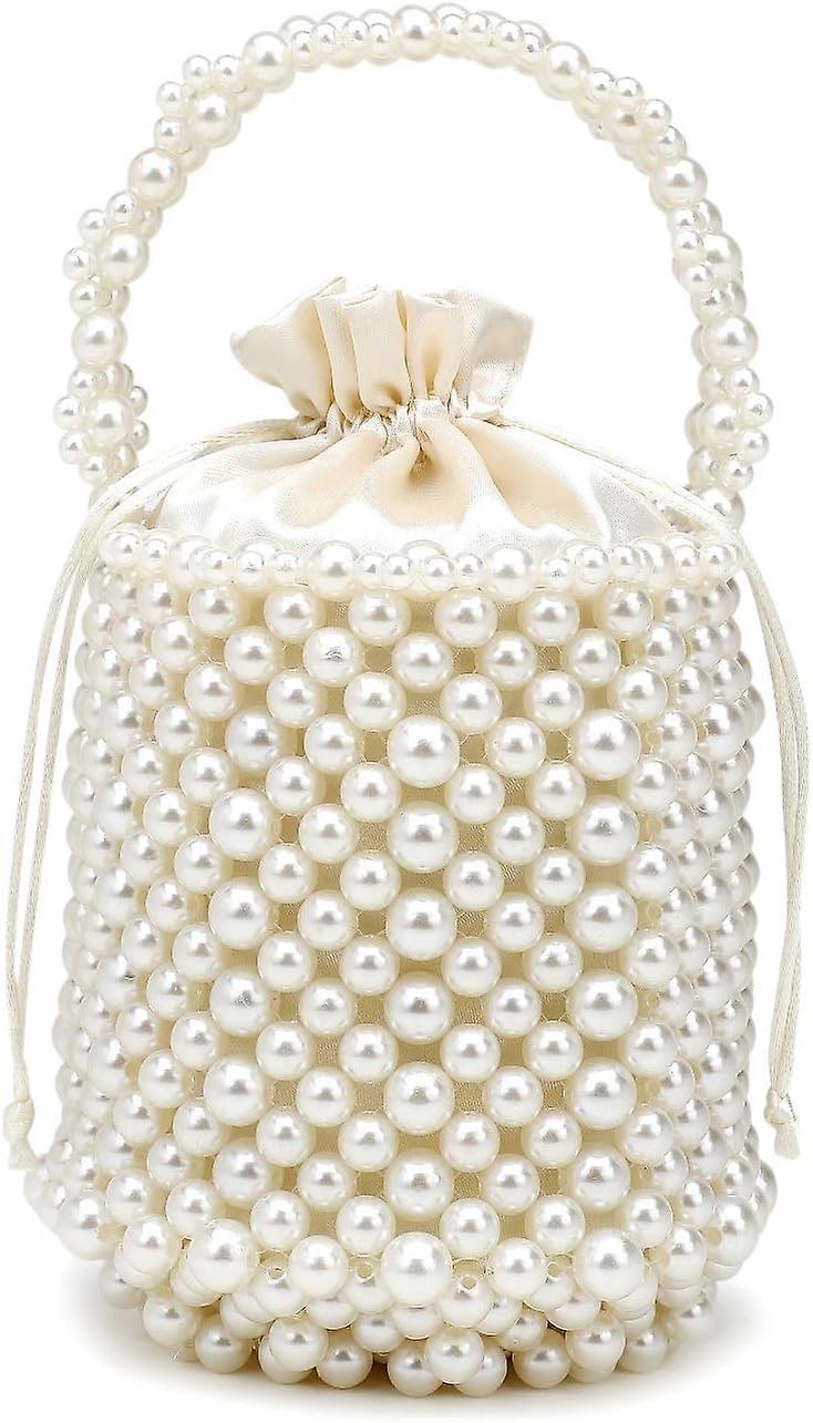 Fankie666 Handmade Beaded Pearl Clutch: Elegant Bag For Party And Wedding Events