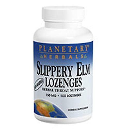 Planetary Herbals Slippery Elm Lozenge, Unflavored 100 lozenges (Pack of 1)