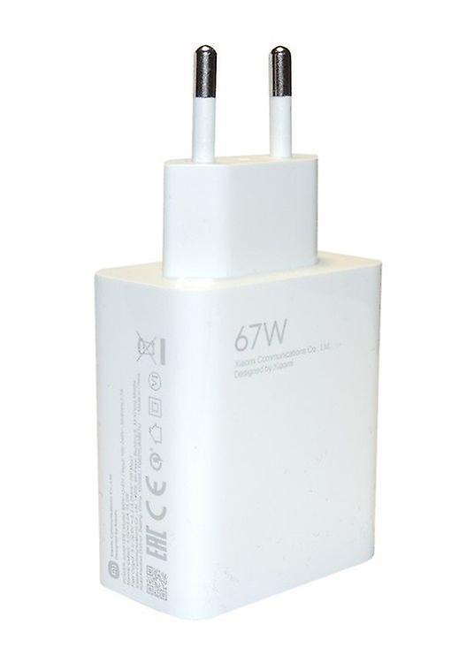 Xiaomi Mdy-12-EH USB 67W Travel Charger with USB-C 6A Charging Cable - White