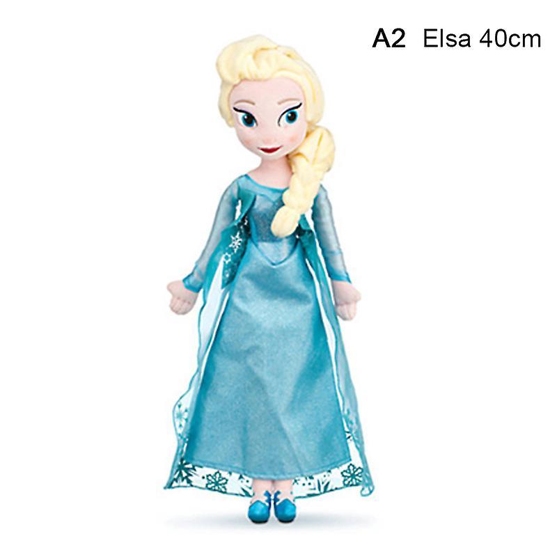 Unbrand 1pc 30/40/46/50cm Frozen Anna Elsa Olaf Dolls Snow Queen Princess Stuffed Plush A2