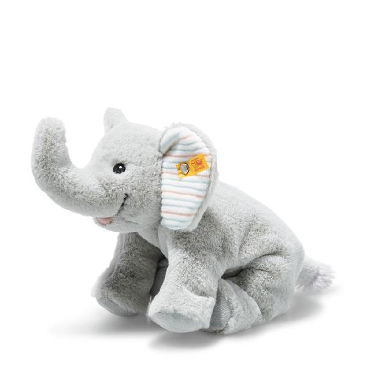 Steiff Soft Cuddly Friends Floppy Trampili Elephant - 20 cm - Collectable Soft Toy Grey