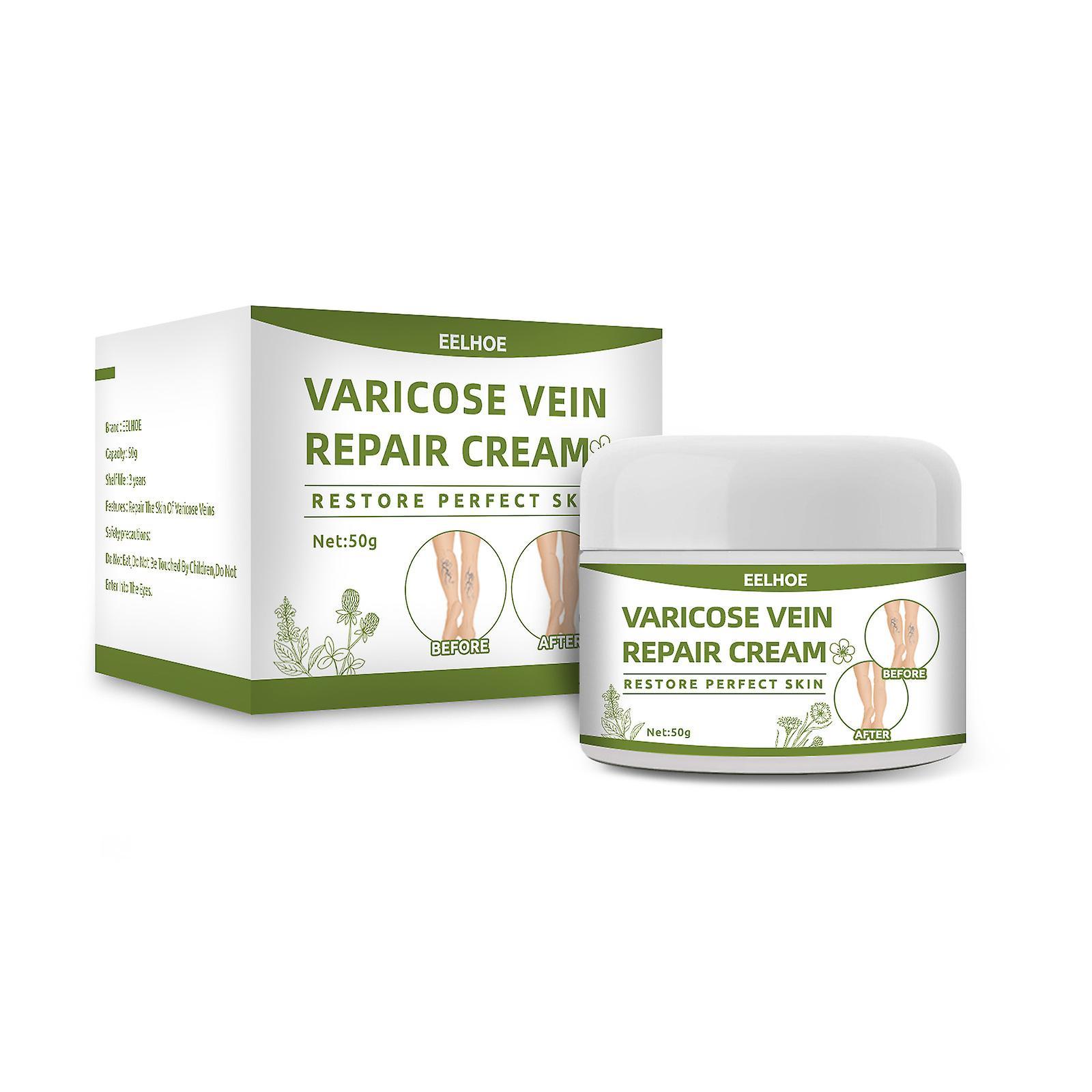 Fruushop Varicose Vein Cream 50G Varicose Vein Cream Anti-Spider Veins and Spider Vein Removal Varicose Veins Leg Ointment A