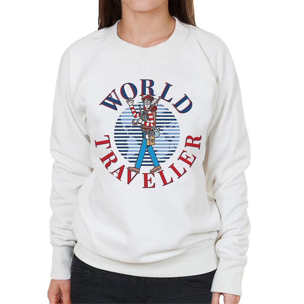 Wheres Wally Where's Wally World Traveller Women's Sweatshirt White Medium